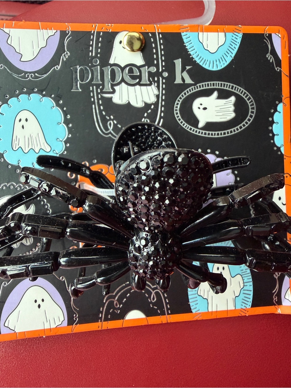 Piper K  Black Spider Hair Clip